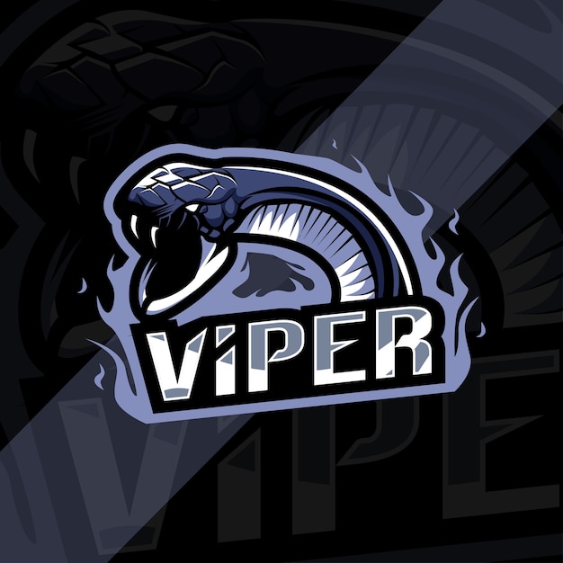 Viper mascot logo esport design