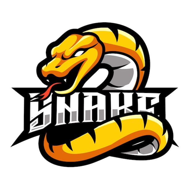 Design Do Logotipo Do Mascote De Esportes De Cobra De Viper