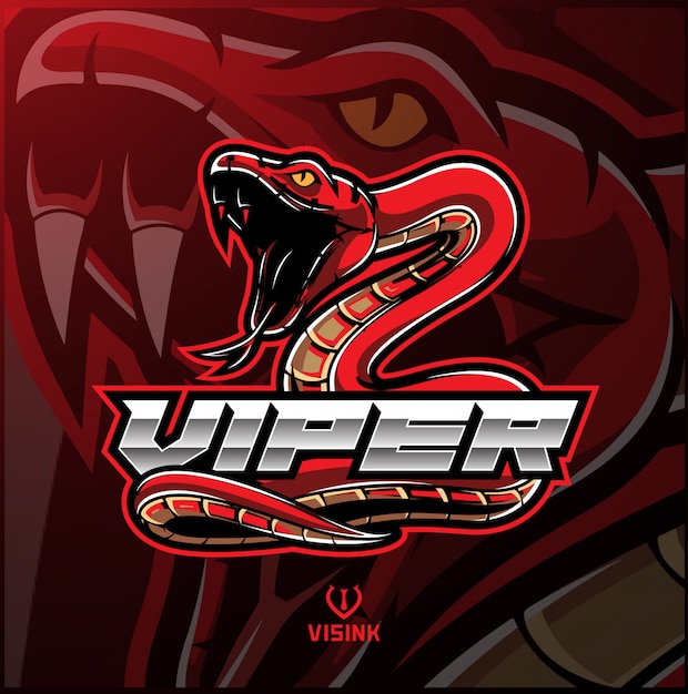 Vector viper snake mascot logo