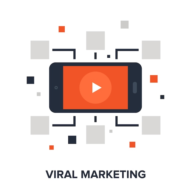 Vector viraal marketingconcept