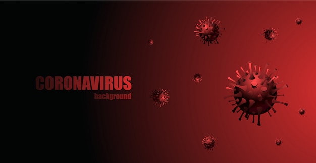 Вирусная инфекция. Фоновое изображение коронавируса.