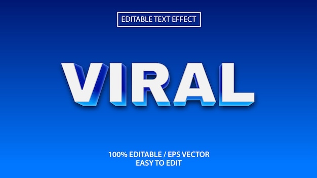 Viral text effect premium eps