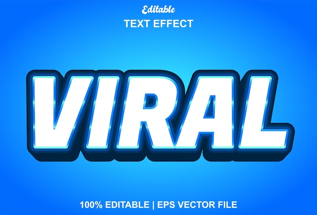 Viral text effect with 3d style