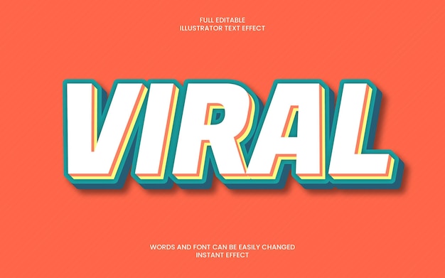 Vector viral text effect