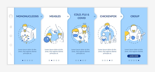 Vector viral throat inflammation causes onboarding template