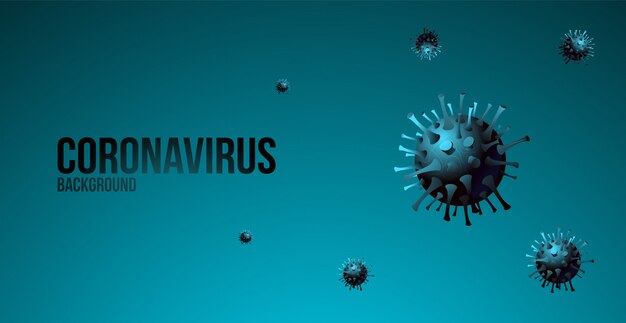 Virale infectie. Achtergrondafbeelding van Coronavirus.