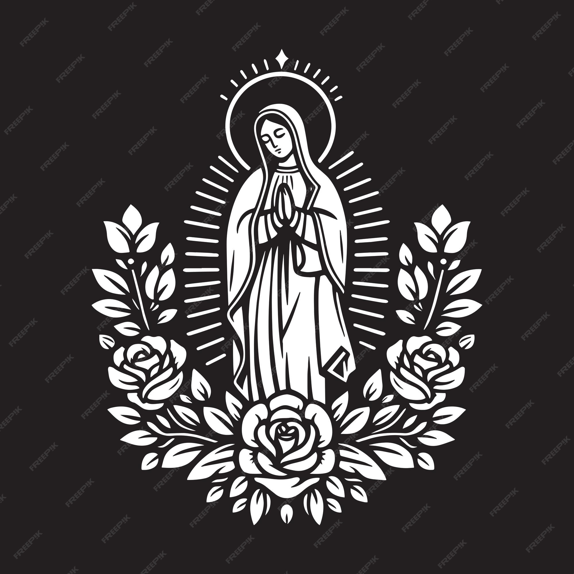 Virgin Mary Svg | Premium AI-generated vector