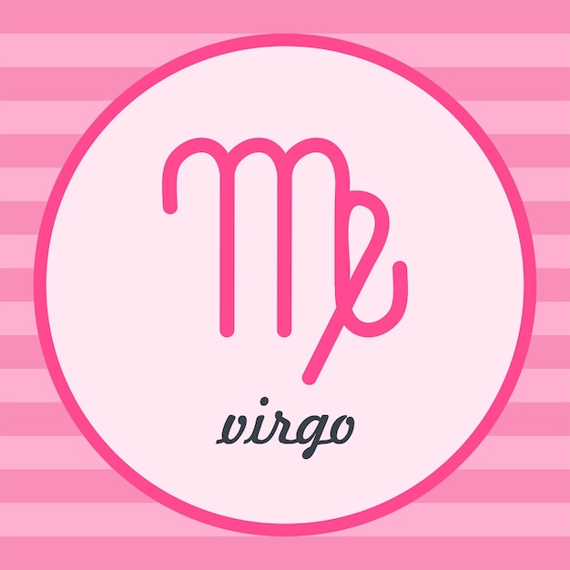 Virgo zodiac vector icon