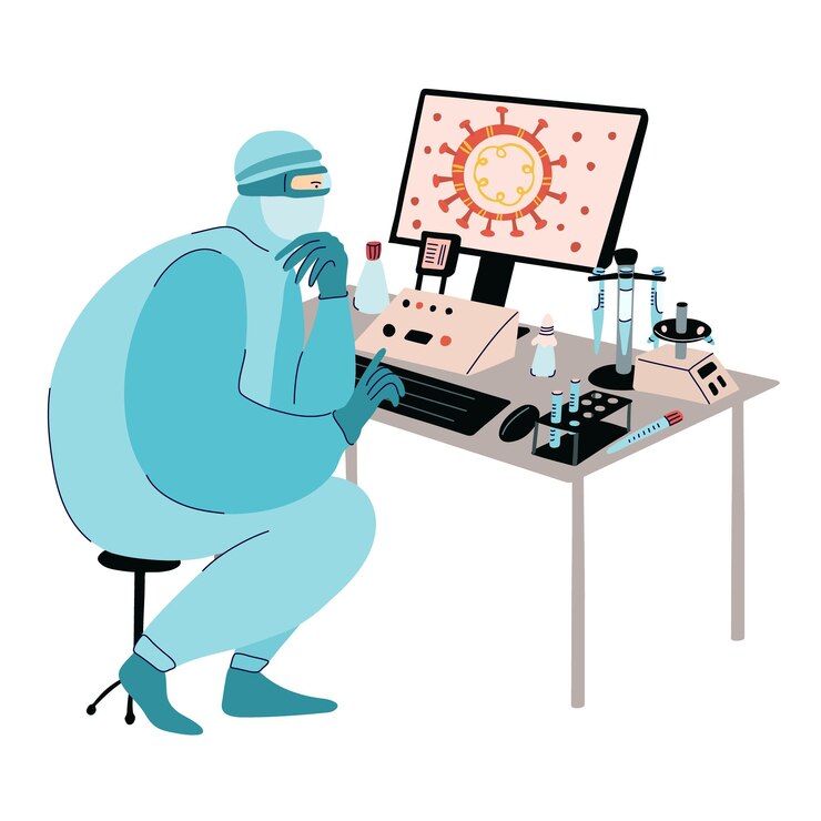 Vector virologist and laboratory research equipment for vaccine development