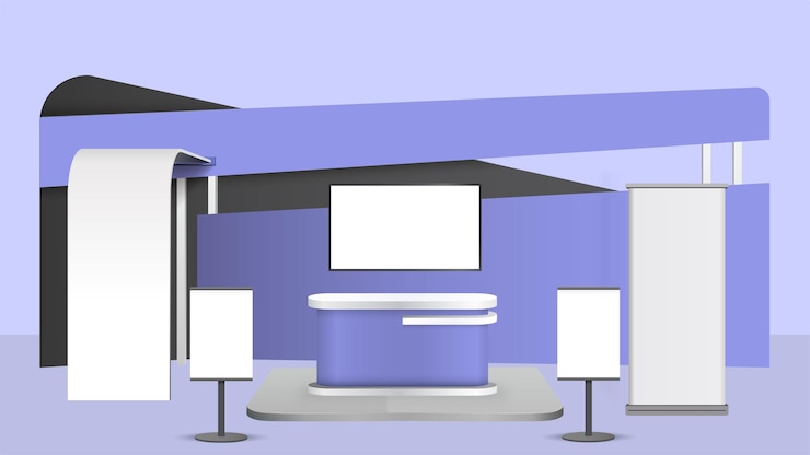 Vector virtual booth design