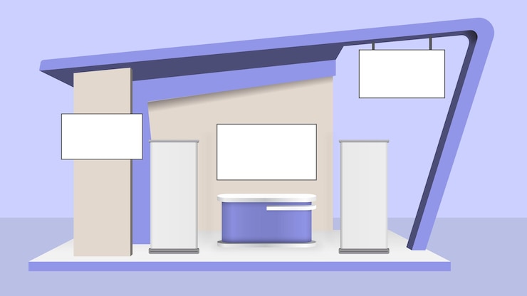 Vector virtual booth design