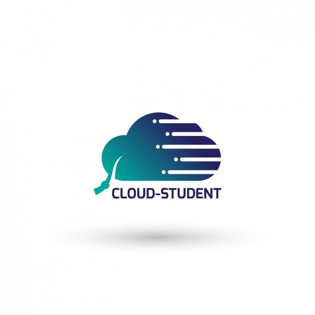 Virtual cloud logo template