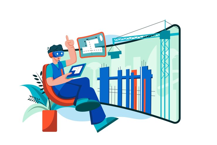 Vector virtual construction on the metaverse