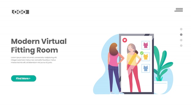 Virtual fitting room, smart mirror