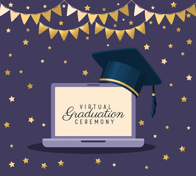 Vector virtual graduation design