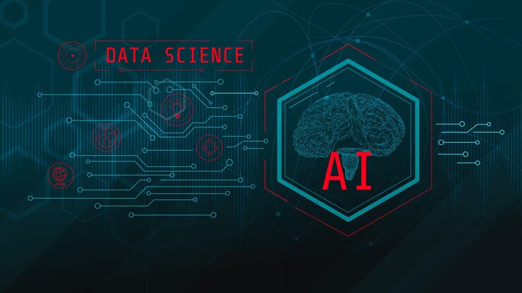 Vector virtual infographic with digital human brain