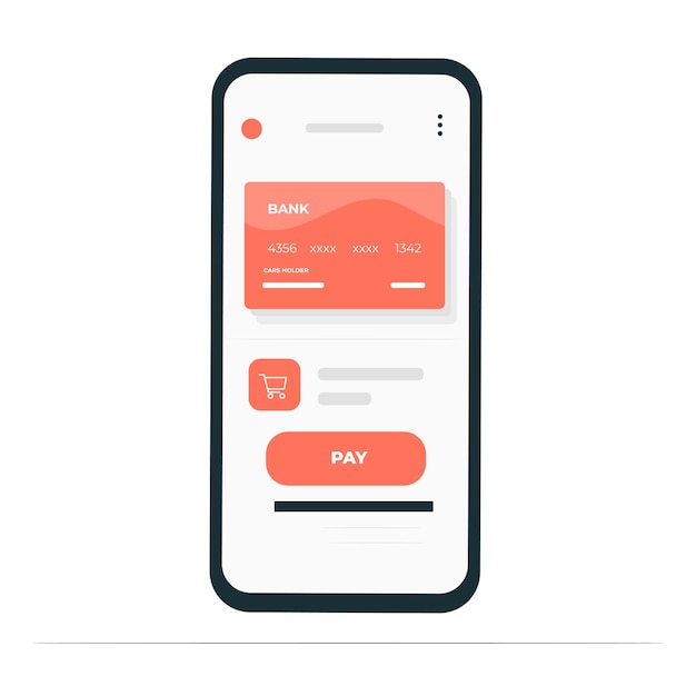 Vector virtual payment concept srt5416