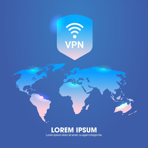 가상 개인 네트워크 웹 보안 개인 정보 보호 개념 안전한 Vpn 연결 개인 데이터 보호