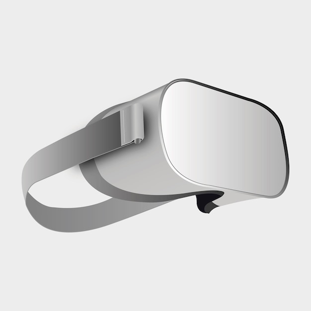 Virtual reality glasses virtual reality device technology applied to the metaverse vector