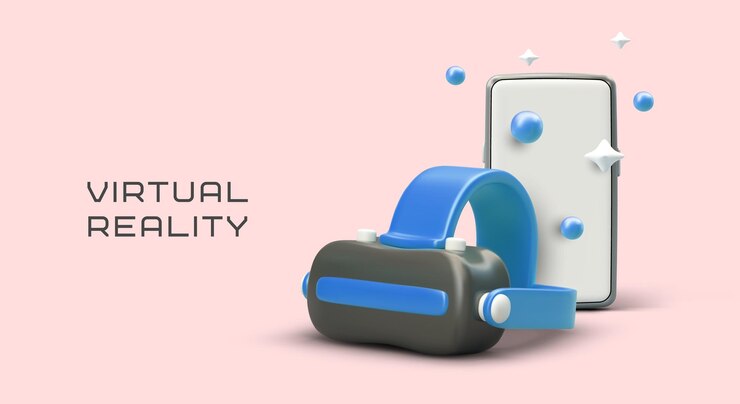 Вектор очки виртуальной реальности для vr-смартфона развлечения будущего