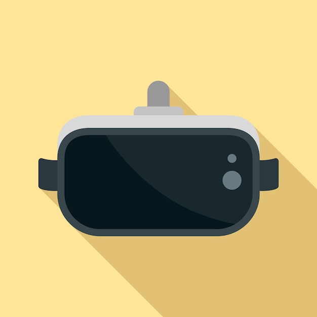 Virtual reality goggles icon flat illustration of virtual reality goggles vector icon for web design