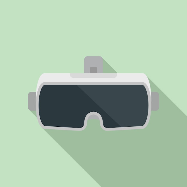 Virtual reality headset icon Flat illustration of virtual reality headset vector icon for web design