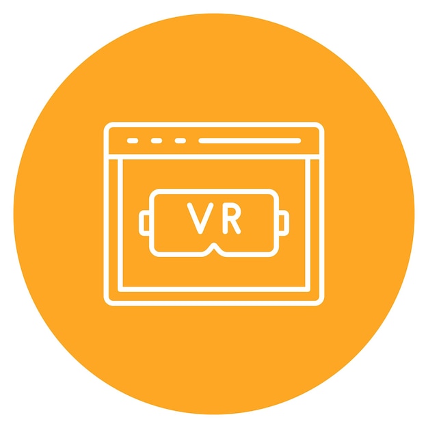 Virtual Reality icon vector image Can be used for Computer Science