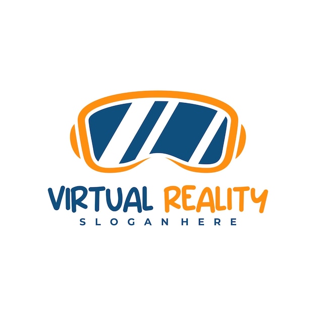 Virtual Reality logo design Template Creative Virtual Reality logo vector illustration