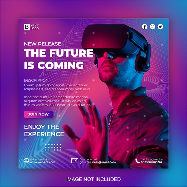 virtual reality social media post
