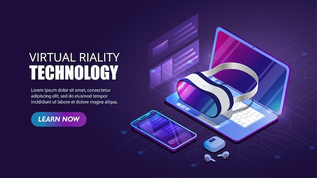 Virtual reality technology banner