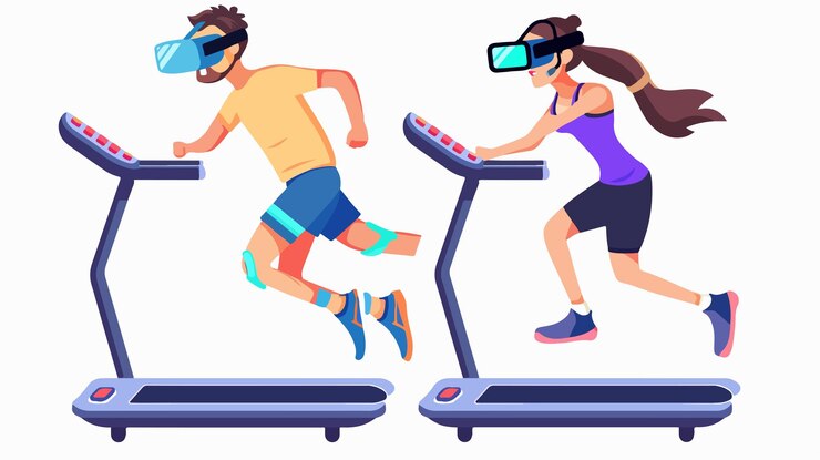 Vector virtual reality technology usage for sports and work