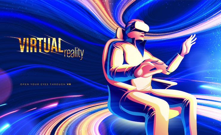 Vector virtual reality theme design