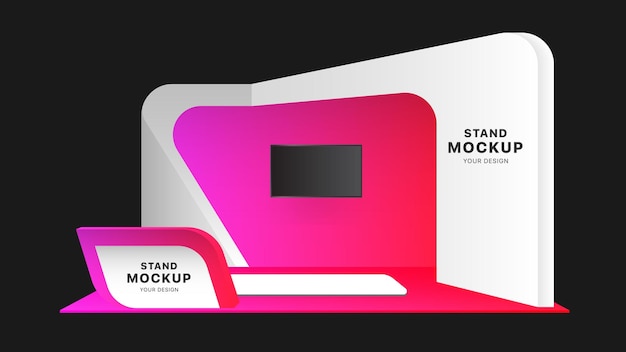 Vector virtual stand mockup