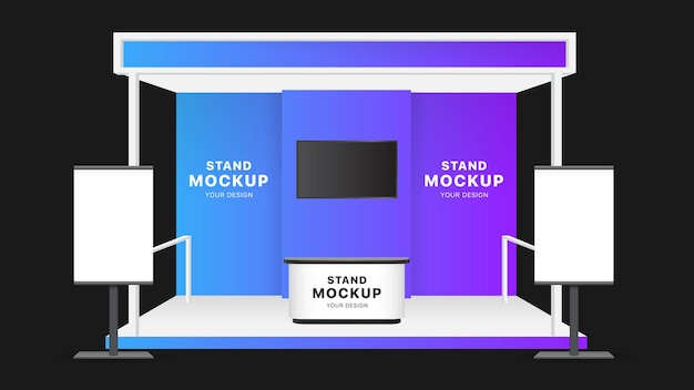 Vector virtual stand mockup