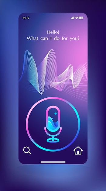 Virtuele assistent spraakherkenningsservicetechnologie Smart screen praten op afstand Screenshot telefoon