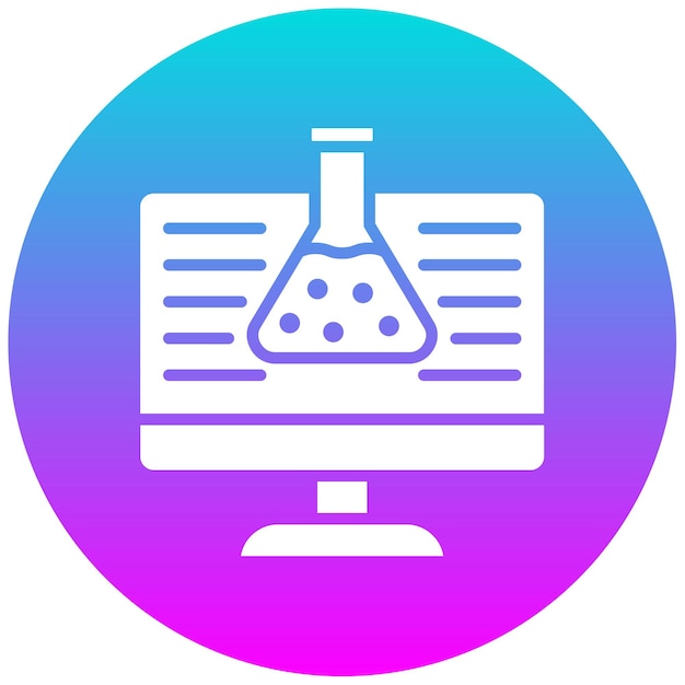 Virtuele lab vector icoon Kan worden gebruikt voor lab icoon set