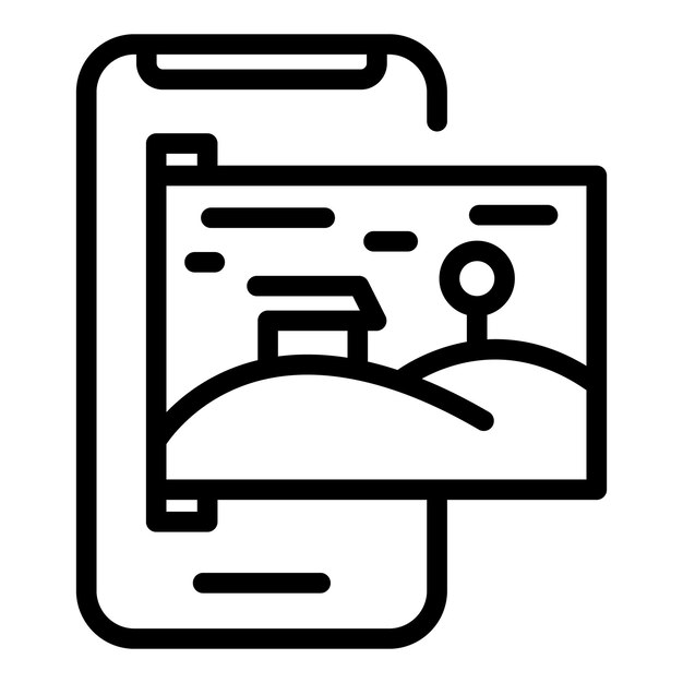 Virtuele realiteit pictogram Overzicht Virtuele realiteit vector pictogram voor webdesign geïsoleerd op een witte achtergrond
