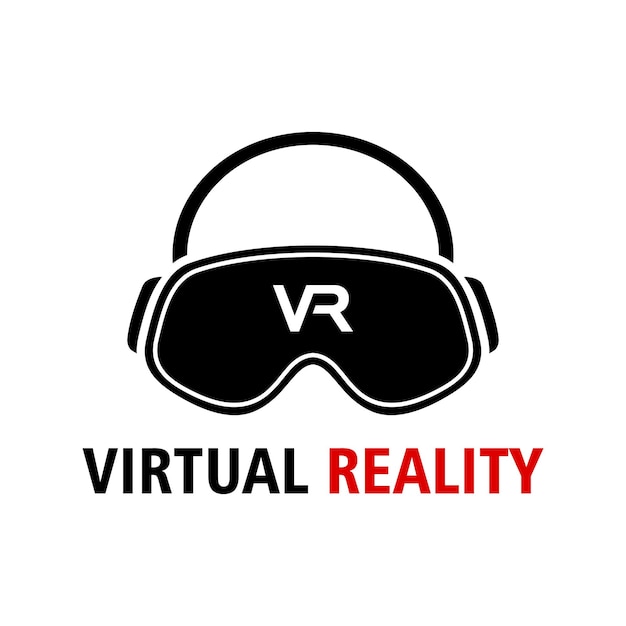 Vector virtuele realiteit vectorlogo