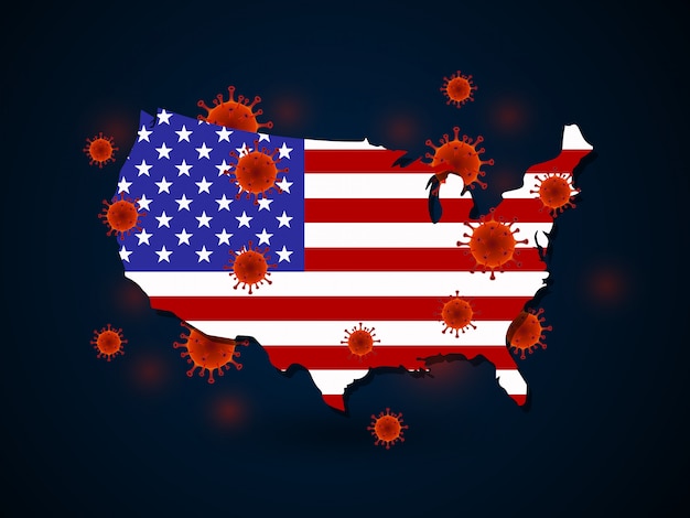 ベクトル 米国周辺のウイルス
