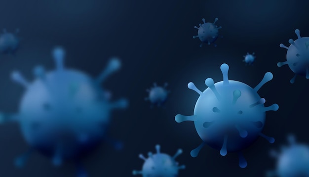 Virus sfondo microbiologia concetto virus corona virus