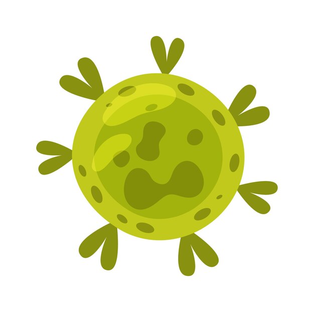 Virus bacteria germ icon vector illustration