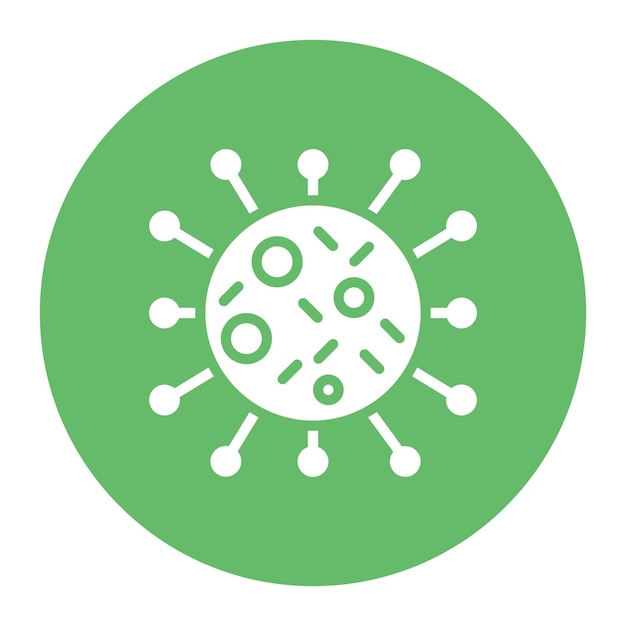 Vector virus cell icon vector image can be used for infectious diseases