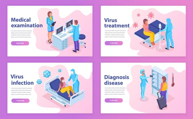 Vector virus diagnostics in hospital template for websites