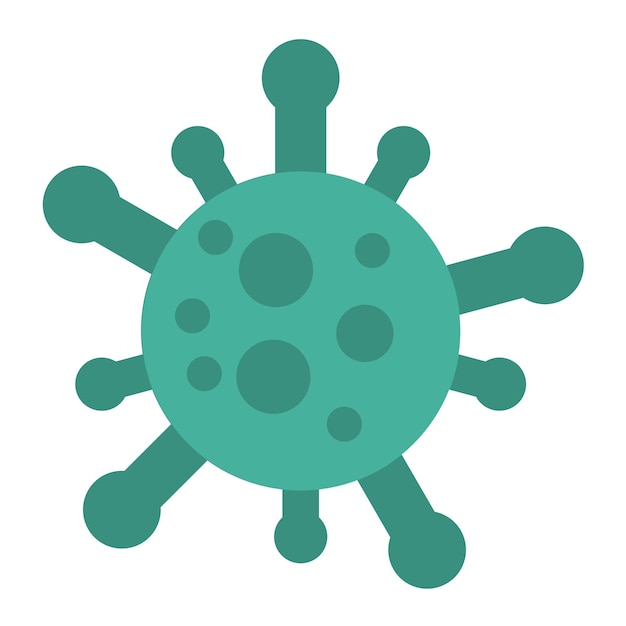 Vector virus flat illustration