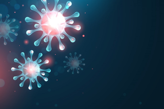 Vector virus and flu background