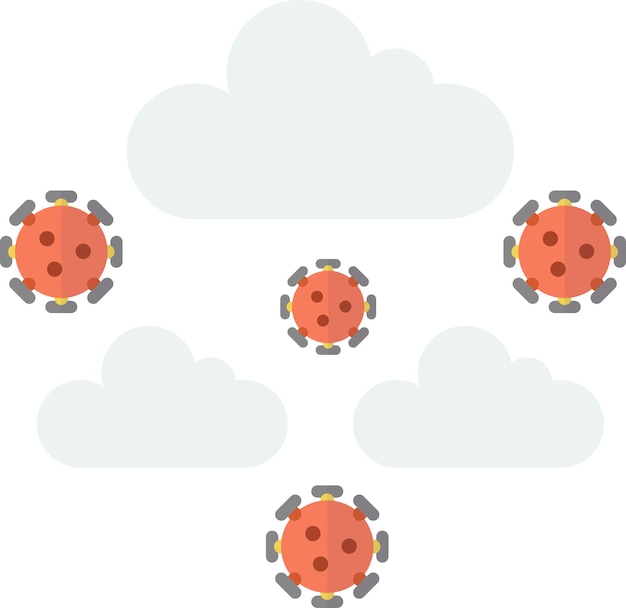 Вирусная иллюстрация в минималистичном стиле