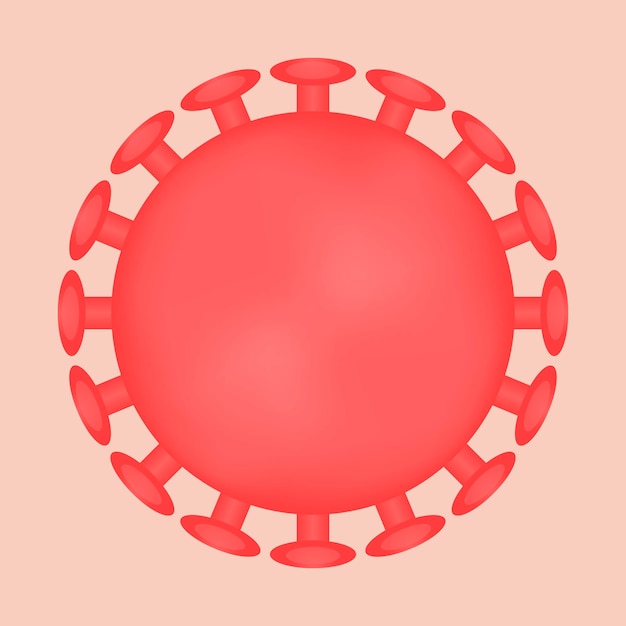 Virus molecule. Bacterium. Coronavirus. Vector illustration