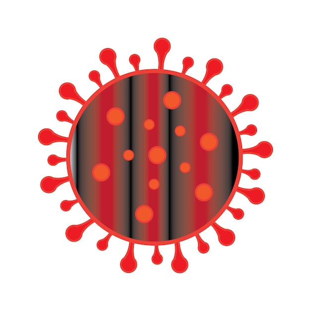 Virus pictogram logo vector ontwerpsjabloon