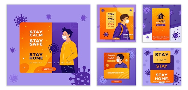 Virus Prevention Social Media Post Collection