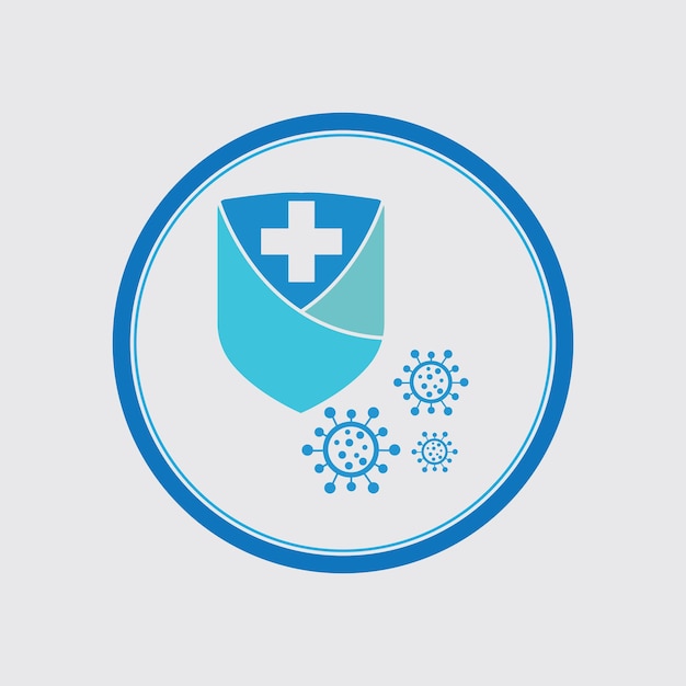 Vector virus protection logo images illustration design